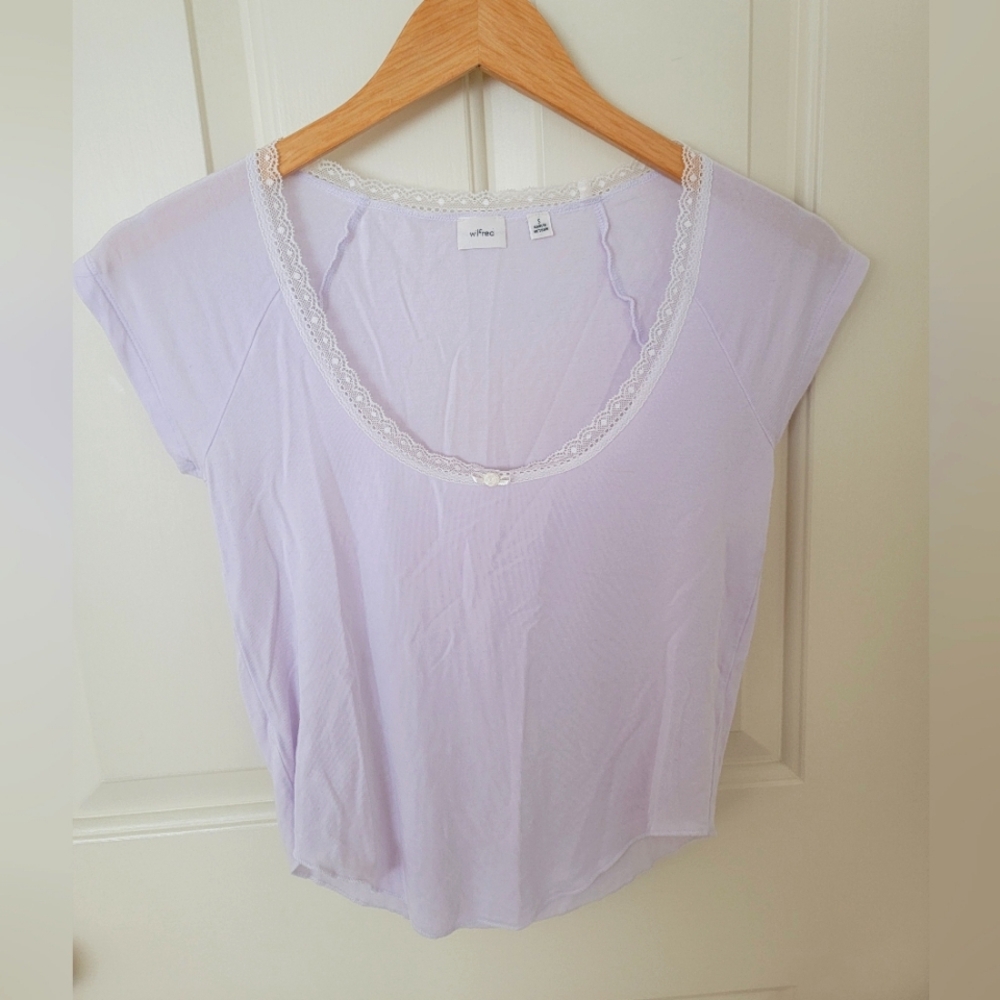 Wilfred Aritzia proximity T-shirt Ice lavender Small